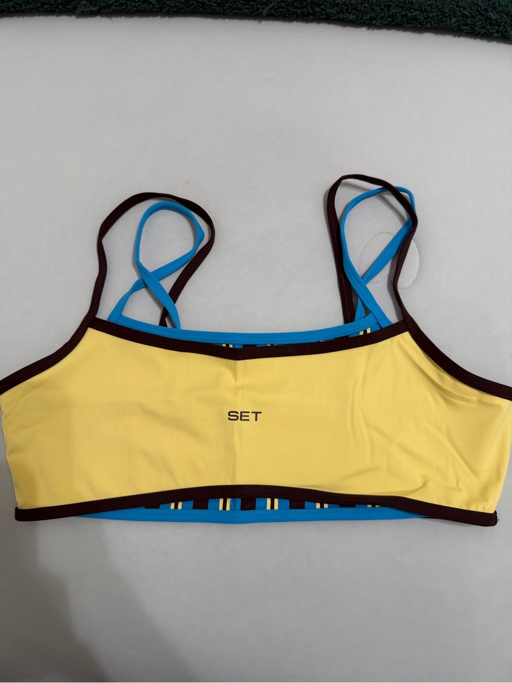 SET ACTIVE Sporty Stripe Strap Bra - Picture 2 of 4